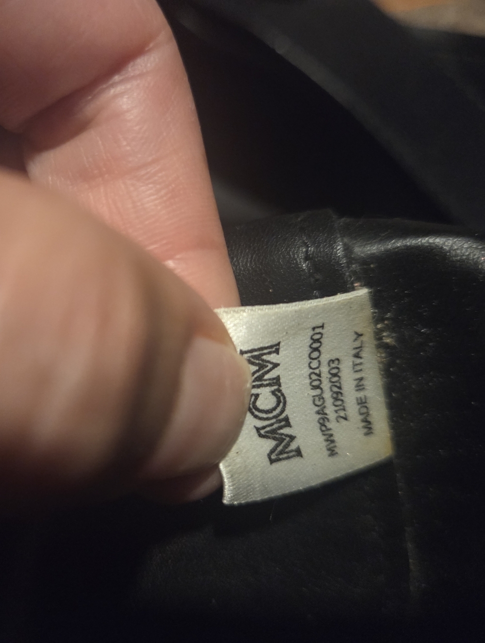 MCM Cognac Visetos Two-Piece Tote with Pouch - Picture 10 of 12